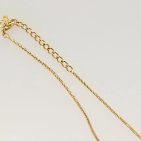 Christian Dior Necklace metal Gold Auth SW950 - Picture 7 of 16